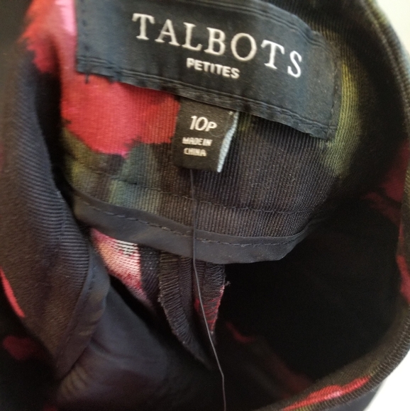 Talbots Floral Pants P10 - Picture 3 of 4